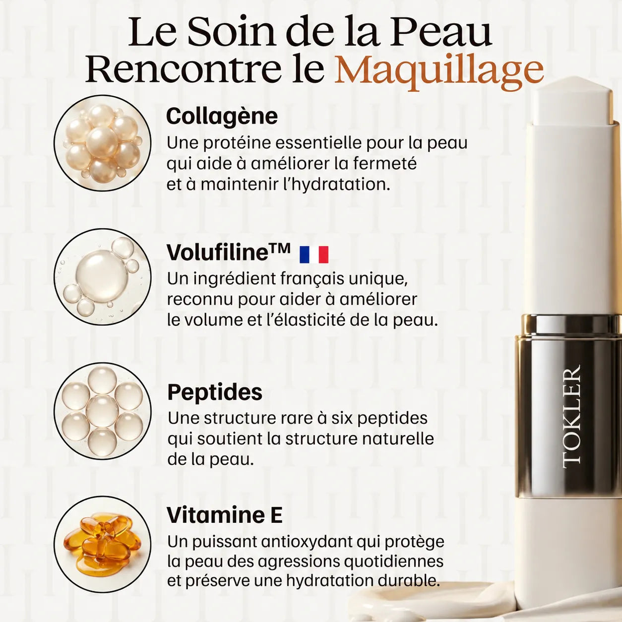TOKLER® Fond de Teint en Stick Changeant de Couleur · Achetez-en 1, Recevez-en 1 GRATUITEMENT