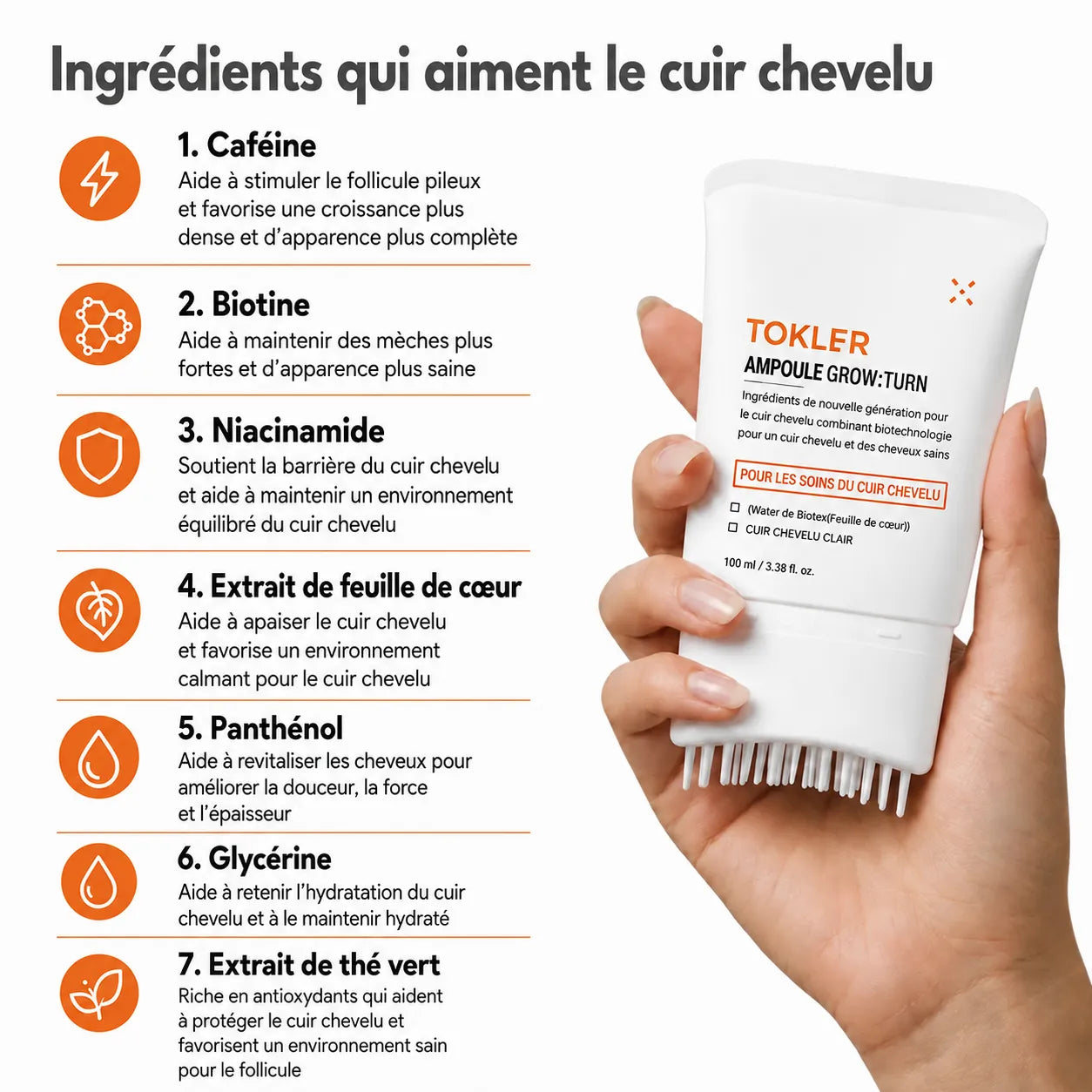 Le sérum de croissance capillaire n°1 en Corée